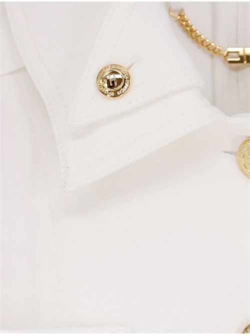 CROPPED JACKET ELISABETTA FRANCHI | GB00561E2360 avorio